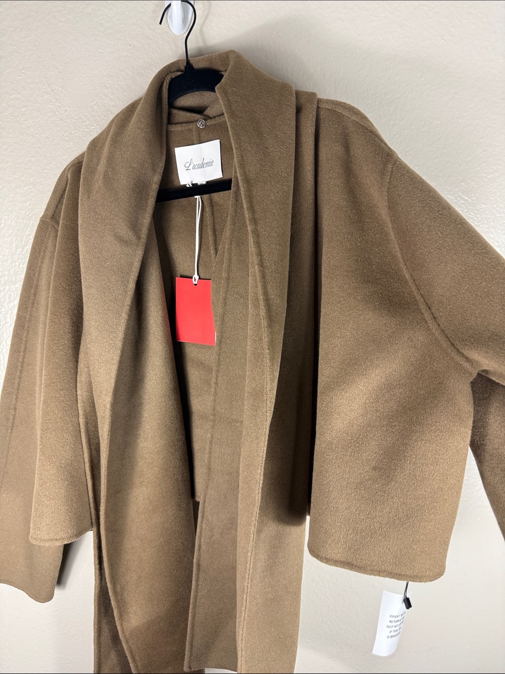 L'Academie Milly Wool Jacket in Olive Green - Picture 5 of 8